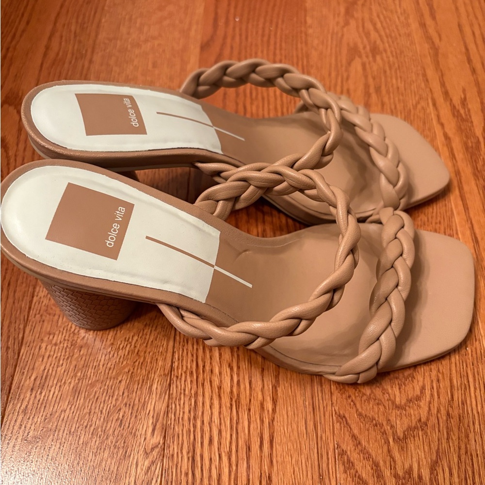 Dolce Vita Braided Tan Heels